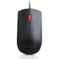 Lenovo Essential - Mus - høyre- og venstrehåndet - optisk - 3 knapper - kablet - USB - svart - FRU