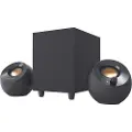 Creative Labs Pebble Plus - Høyttalersystem - for PC - 2,1 kanaler - 8 watt (Total) - svart