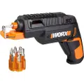 WORX WX255, Elektrisk skrutrekker, Pistolhåndtak, 1/4, Sort, Oransje, 230 RPM, Batteri
