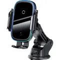 Baseus 6953156212466, Wireless charger, Bil, Bil/innendørs, Sort
