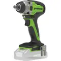Greenworks GD24IW400, Slagtrekker, Pistolhåndtak, 1/2, Sort, Grønn, 2800 RPM, 400 Nm