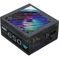 Azza PSAZ-650W(ARGB), 650W, 200 - 240V, 47 - 53Hz, 100W, 576W, 100W