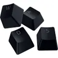 Razer PBT Keycap + Coiled Cable Upgrade Set - Colored Doubleshot PBT Keycaps with Matching Cable - Durable Doubleshot PBT - Braided Fiber Cable - USB-C to USB-A - Classic Black