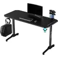 Ultradesk Frag V3, Rett, Rektangulær form, Stål, Spilling, Hjemme kontor, Plast, Sort