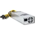 Qoltec - Strømforsyning (intern) - 80 PLUS Gold - AC 230 V - 1600 watt - sølv