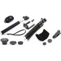 Xrec Selfie stick Xrec Selfie Kit 5in1 - stativ/3x linse/fjernkontroll/monopod/holder