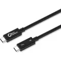 Microconnect - USB-kabel - 24 pin USB-C (hann) til 24 pin USB-C (hann) - USB 3.1 Gen 2 / Thunderbolt 4 - 1 m - USB Power Delivery (100 W), 8K 60Hz støtte - svart