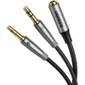 UGREEN 3,5 mm lydkabel Splitter 1x hunn til 2x hann