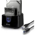 Fantec Ds-x2u3-glanz Usb-a 3.0 Hdd/ssd-dokkingstasjon