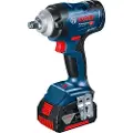 Bosch GDS 18V-400, Slagtrekker, Pistolhåndtak, 1/2, Sort, Blå, Rød, 2500 RPM, 400 Nm - SOLO