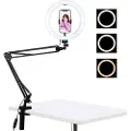 Puluz Skrivebordsarmstativ Med Led-vloggingring Pkt3090b 26 Cm