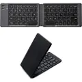IC Intracom TECHly - Tastatur - foldable, for tablet and smartphone - trådløs - Bluetooth 3.0, USB - QWERTY - USA - svart