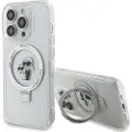 Karl Lagerfeld Klhmp13lhmrskch Iphone 13 Pro13 6.1 Biały Ring Stand Karl&choupettte Telefondeksel