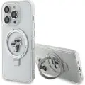 Karl Lagerfeld Klhmp13xhmrskch Iphone 13 Pro Max 6.7 Biały Ring Stand Karl&choupettte Telefondeksel