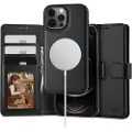TechProtection iPhone 12/12 Pro 2-i-1 lommeboketui - kompatibel med Magsafe - svart