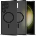 Tech-Protect Samsung Galaxy S23 Ultra 5G Magmat Deksel - MagSafe-kompatibel - Gjennomskinnelig Svart