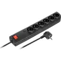 Elgotech PSF4 overspenningsvern strømskinne 6 stikkontakter 3 m svart (PSF4-603-2)
