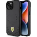 Ferrari Dėklas Ferrari FEHMP15SPTEK iPhone 15 6.1&quot juodas/juodas hardcase Carbon Metal Logo MagSafe