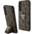 GUESS Samsung Galaxy S24+ 4G Grip Stand Triangle Logo Etui - Brun