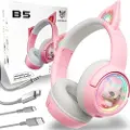 Onikuma B5 Gaming-hodesett (rosa)