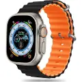 Tech-Protect Apple Watch Ultra 2/Ultra/9/8/SE (2022)/7/SE/6/5/4 Tech-Protect Iconband Pro TPU Reim - 49mm/45mm/44mm/42mm - Svart / Orange