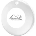 Mili MiTag - Anti-tap Bluetooth-tag - Hvit (inkl. hvit lærreim) | Krever Apple-enhet