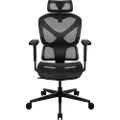 ThunderX3 YTC Mesh Black Gamingstol - Svart - Mesh - 123 kg