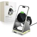 Tech-Protect Qi15W A43 3-i-1 MagSafe trådløs lader - svart