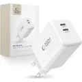 Tech-Protect NC45W-GAN 2-port 45W vegglader - hvit