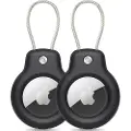 Tech-Protect Apple AirTag Tech-Protect Rough Vein-etui - 2-pakning - svart
