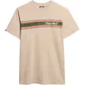 Superdry Venue Logo Stripe Relaxed Kortarmet T-skjorte