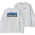 Patagonia P-6 Logo Responsibili Langermet T-skjorte hvit