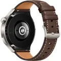 Huawei Watch 4 Pro - Titan - smartklokke med stropp - lær - mørkebrun - håndleddstørrelse: 140-210 mm - display 1.5 - 32 GB - Wi-Fi, LTE, NFC, Bluetooth - 4G - 65 g