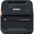 Brother RuggedJet RJ-4250WB - Etikettskriver - direktetermisk - Rull (11,3 cm) - 203 dpi - inntil 127 mm/sek - USB 2.0, Wi-Fi(n), NFC, Bluetooth 4.2