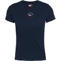 Tommy Hilfiger Essential Logo 2 Slim Fit Kortarmet T-skjorte