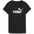 Puma ESS METALLIC No. 1 Logo Tee Women, Clothing, Black/Metallic Silver, XS