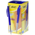 BIC M10 Clic - Kulepenn - blå - 1 mm - medium - retraktil (en pakke 50)