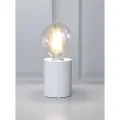 Star Trading Bordlampe av tre E27 hvit 10x8cm