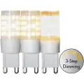 Star Trading LEDpære Klar G9 3,6W/2700K (33W) 3-trinns Dim