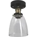 PR Home Kappa Taklampe Svart/Messing Klar 14cm