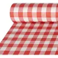 Papstar 88163, Rektangulær, Rød, Hvit, Papir, Bordduk, 100 x 5000 cm, 1 stykker