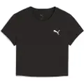 Puma WARDROBE Essentials Baby Tee Women, Clothing, Black, XS