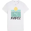 Puma INDIVIDUAL Graphic Padel Tee Women, Clothing, White, S