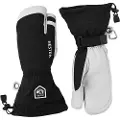 Hestra Army Leather Heli 3-finger Skihansker, Black