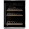 Caso WineSafe 12, Frittstående, 12 flasker, 80 W, F, Innebygd lys, Sort