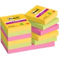 3M 62212SR, firkant, Grønn, Rosa, Gult, Papir, 48 mm, 48 mm, 90 ark
