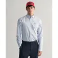 Gant Slim Fit Striped Poplin Skjorte Med Lange Ermer