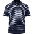 Fynch&Hatton 1503705 Cotton Linen Kortermet Poloskjorte