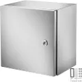 Vevor NEMA rustfritt stålskap, 30x30x20 cm NEMA 4X stål koblingsboks, IP66 vanntett og støvtett, utendørs/innendørs elektrisk koblingsboks, med monteringsplate