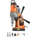 Vevor magnetisk drill, 1450 W motor 1,6 tommer borediameter, 2810 lbf bærbar elektrisk magnetborepresse, med 2 kjernebor, variabel hastighet, boremaskin for metalloverflater, hjemmeforbedringsindustri